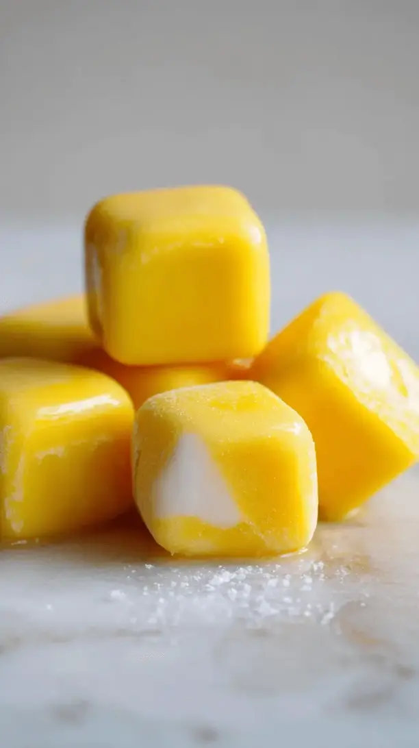 frozen mango yogurt bites