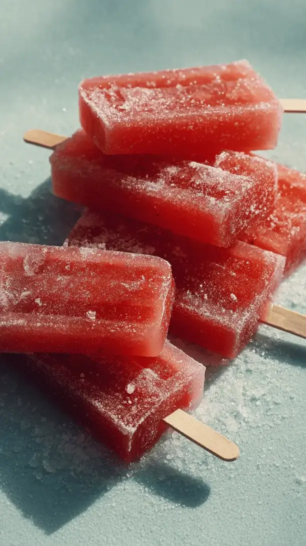 frozen watermelon popsicles