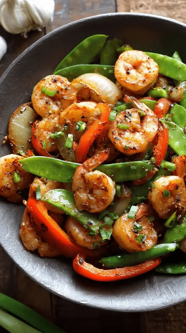 garlic butter shrimp stir fry