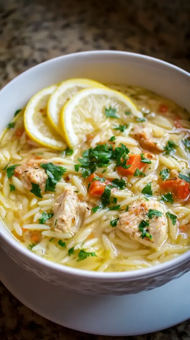 greek lemon chicken orzo soup