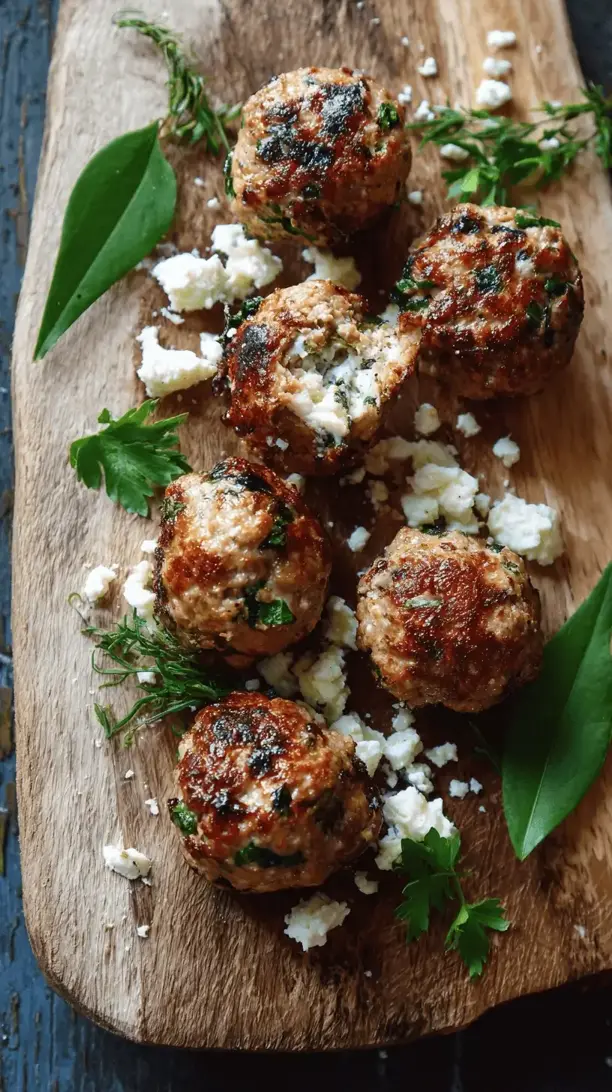 greek turkey meatballs
