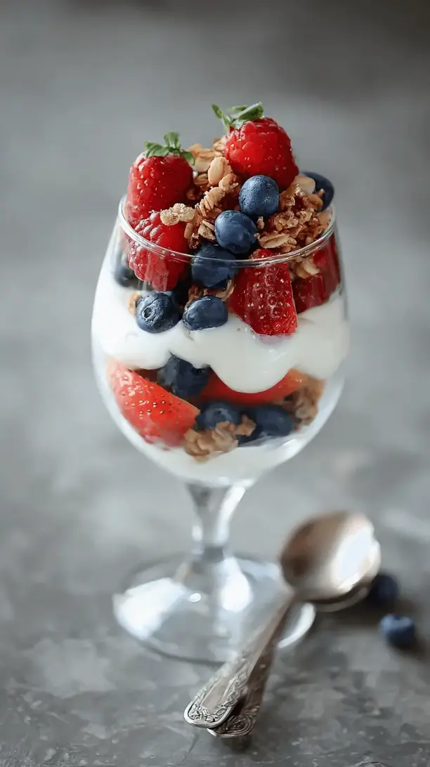 greek yogurt berry parfaits