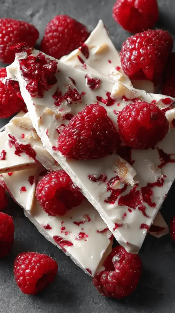 greek yogurt raspberry bark