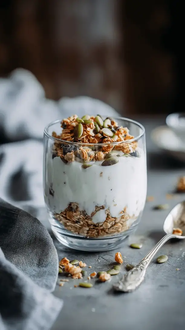greek yogurt with homemade granola