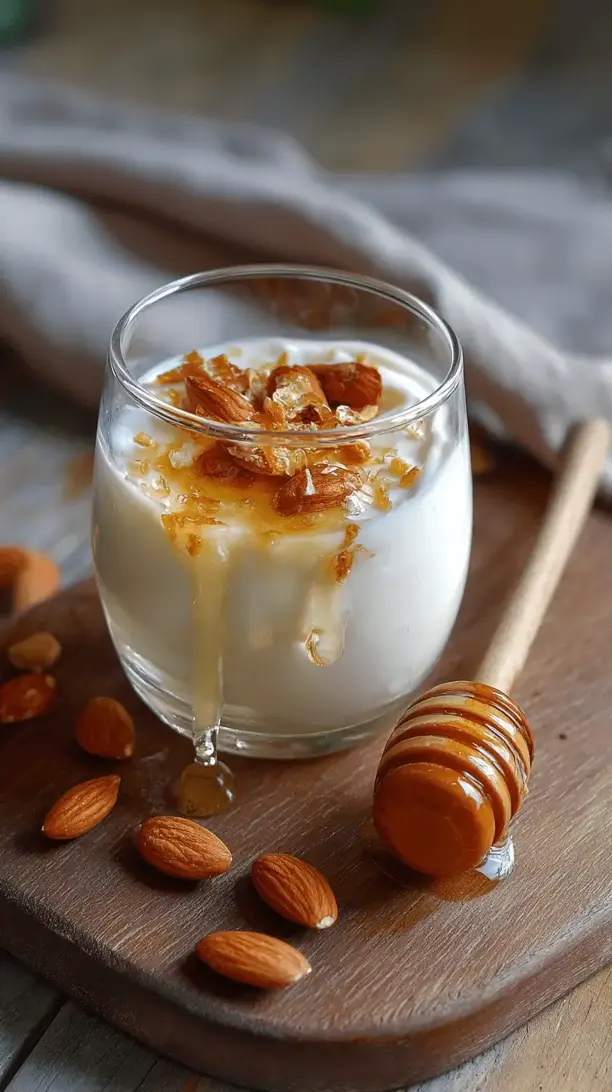 greek yogurt with honey and almonds