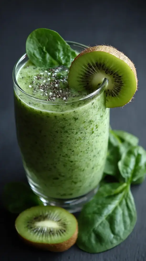 green apple kiwi smoothie