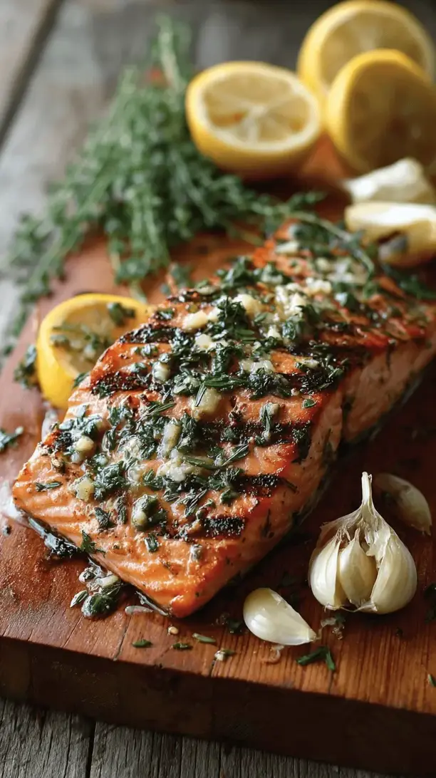 grilled lemon herb salmon