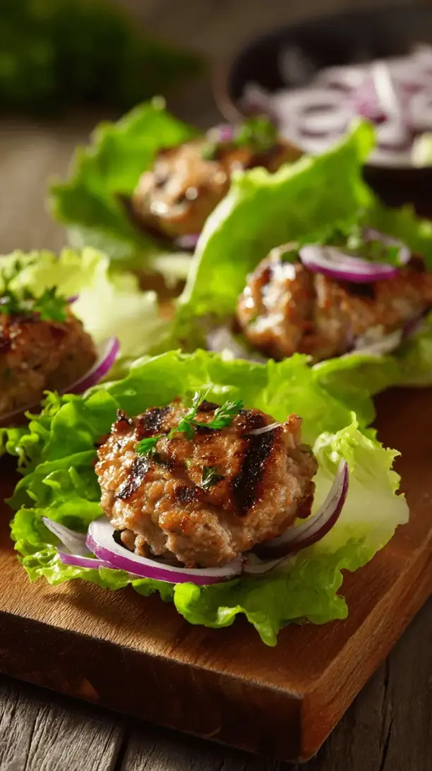 grilled turkey burger lettuce wraps