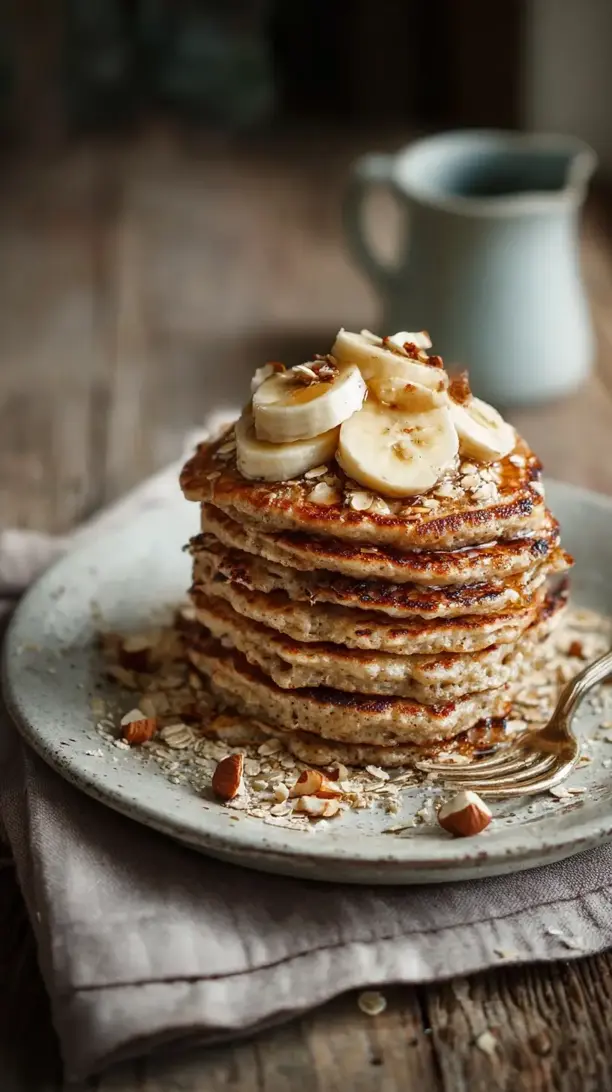 hazelnut oat pancakes