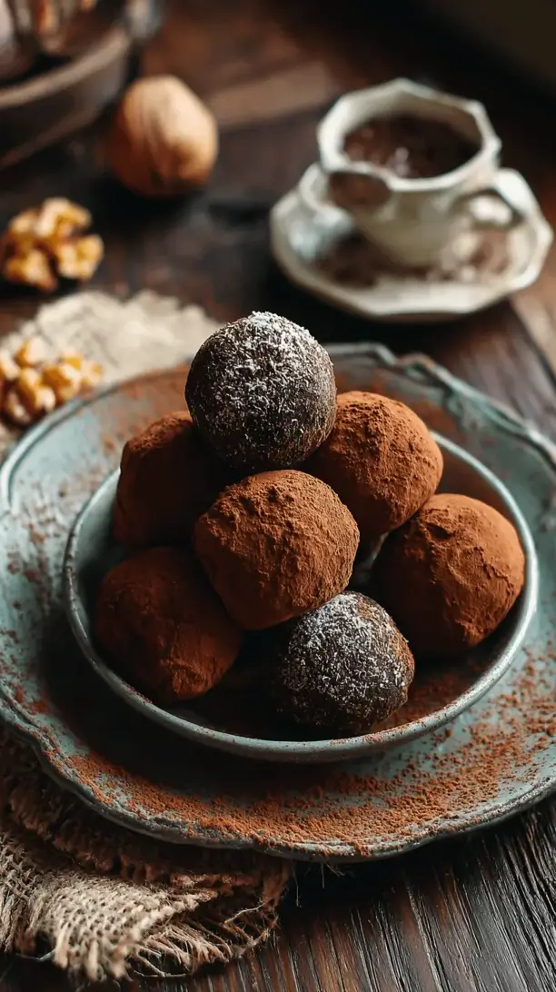 healthy chocolate fudge truffles