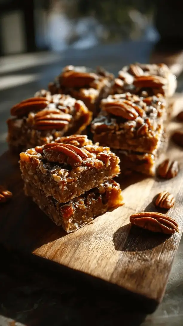 healthy pecan pie bars
