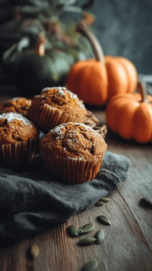 healthy pumpkin muffins