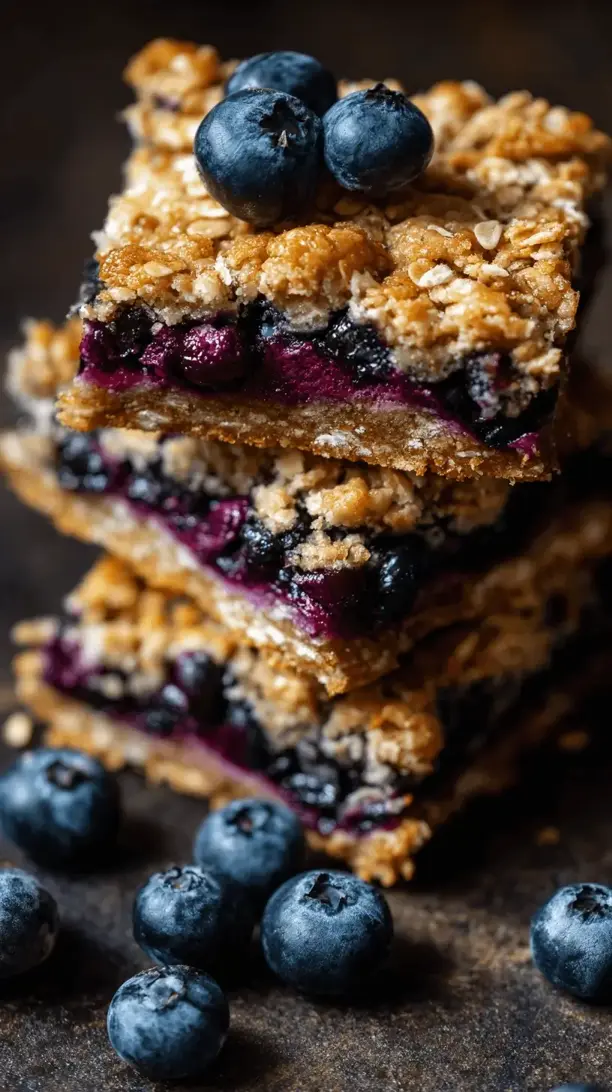lemon blueberry oat bars