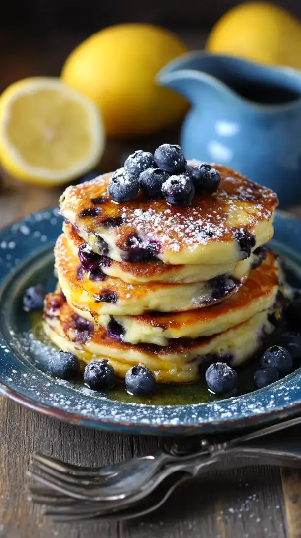 lemon blueberry pancakes
