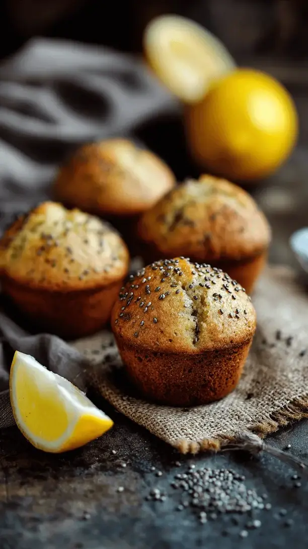 lemon chia seed muffins
