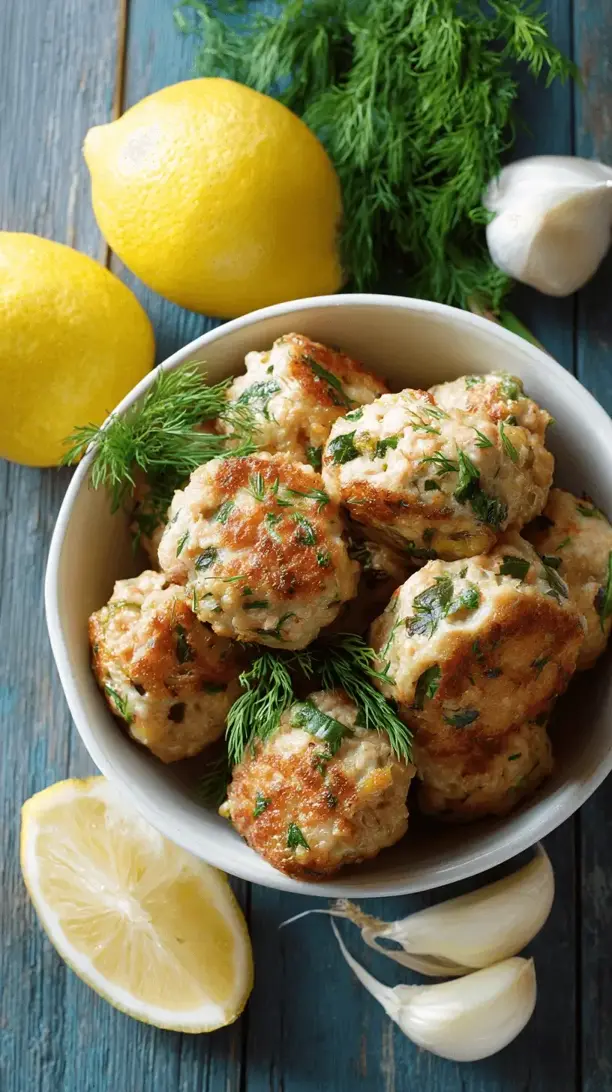 lemon dill turkey meatballs