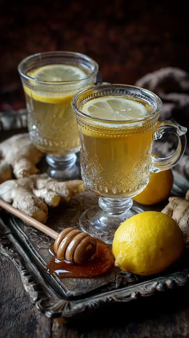 lemon honey ginger tea