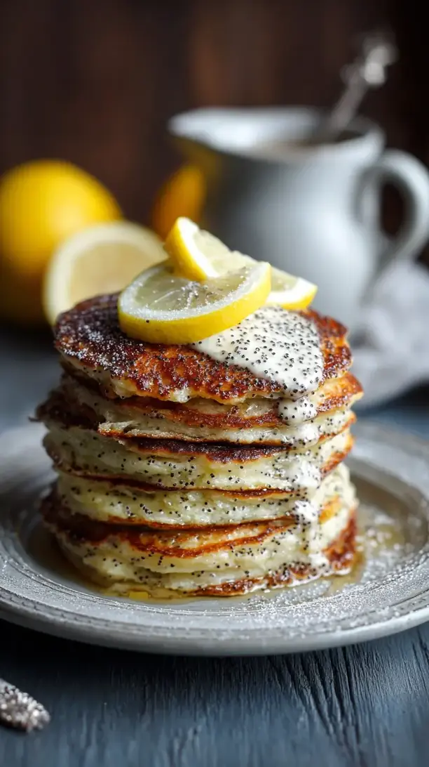 lemon poppy seed pancakes