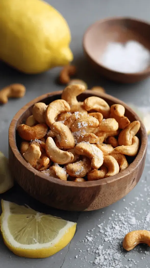 lemon sea salt roasted cashews