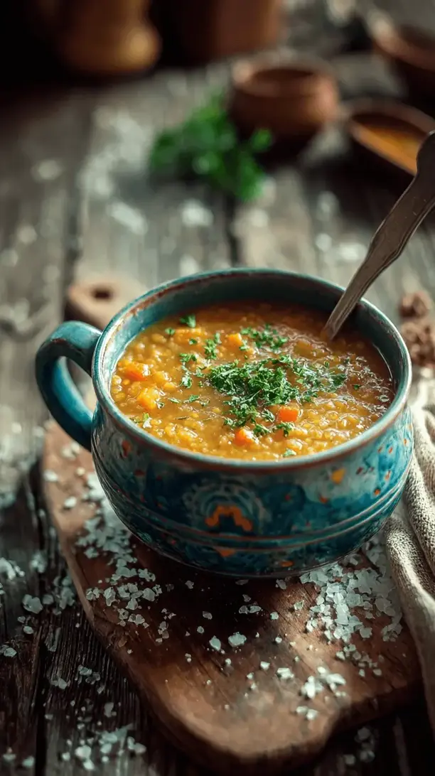 lentil and pumpkin soup