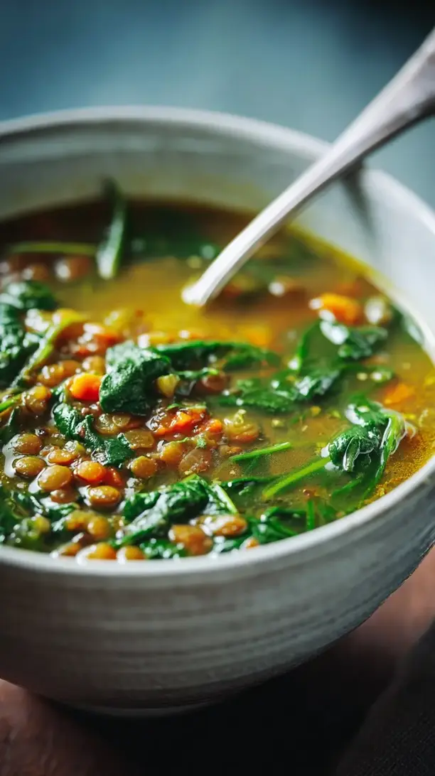 lentil and spinach soup