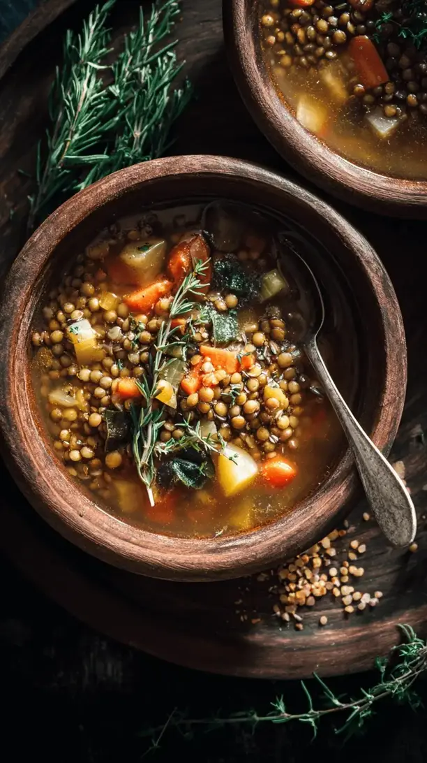 lentil and vegetable soup