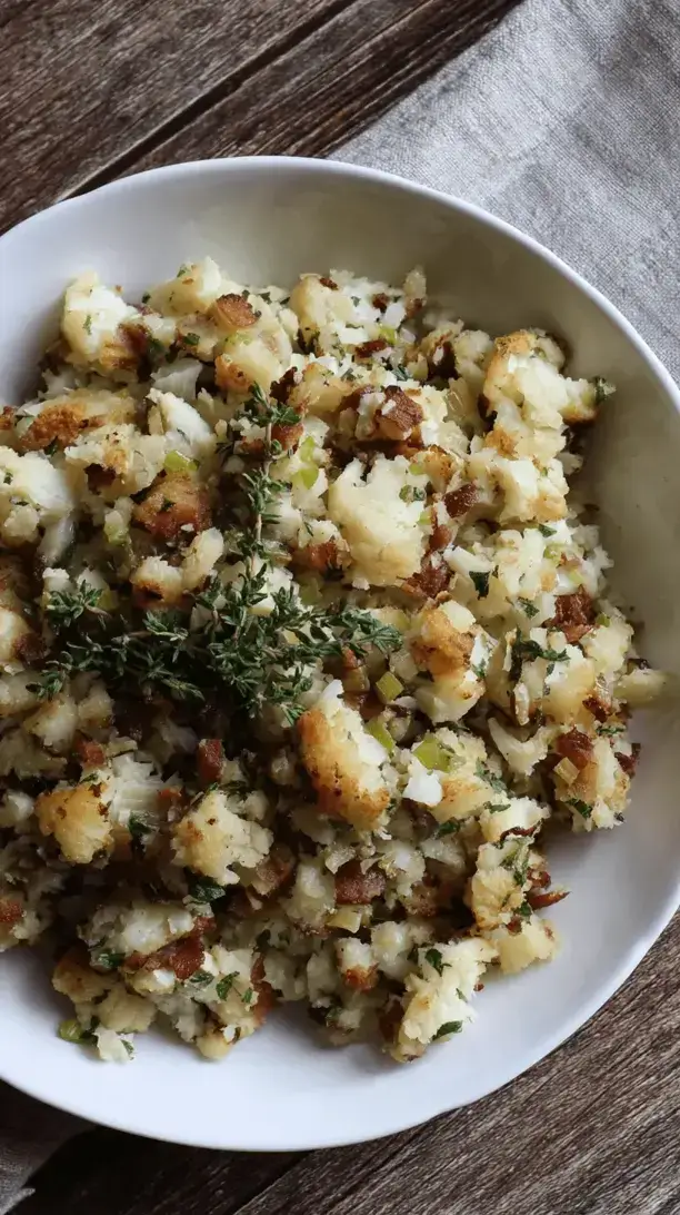 low carb cauliflower stuffing