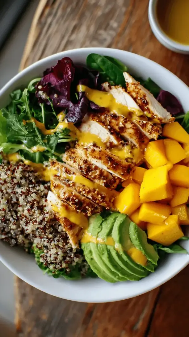 mango chicken salad bowl