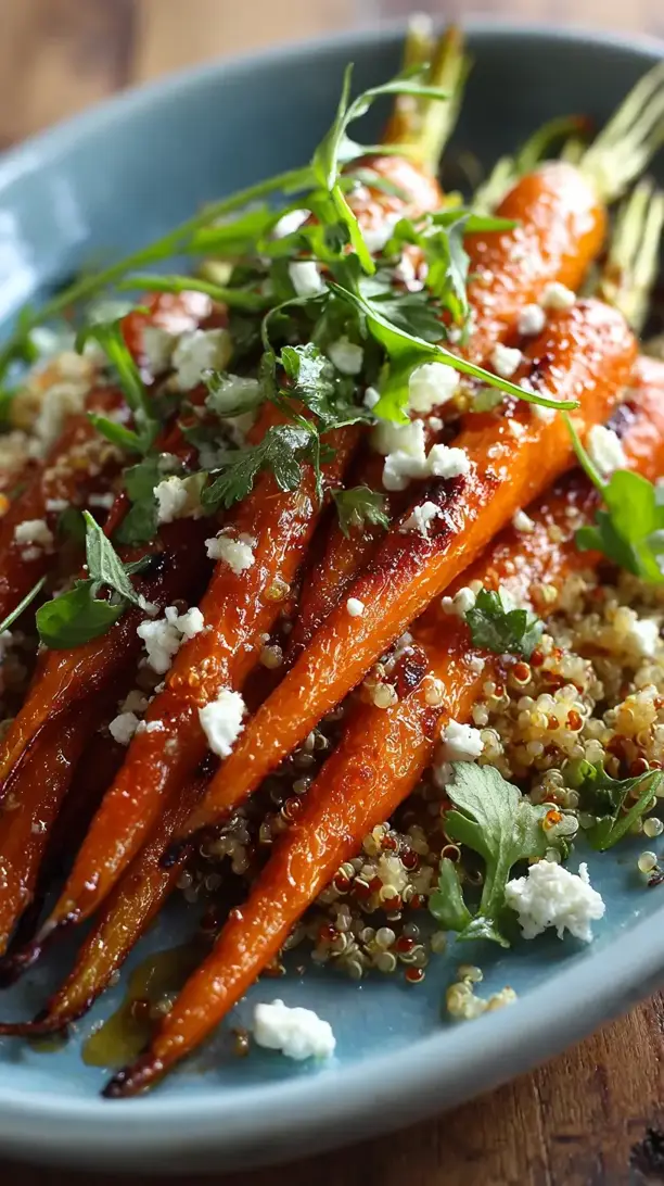 maple dijon roasted carrot salad