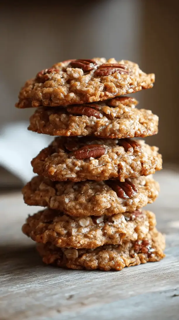 maple pecan oatmeal cookies