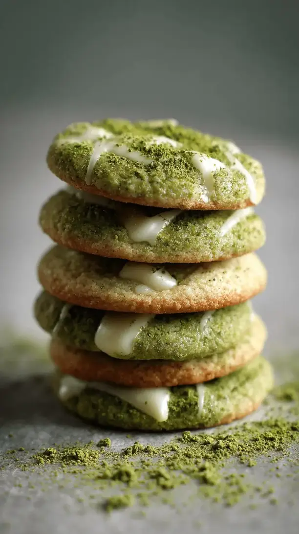 matcha white chocolate cookies