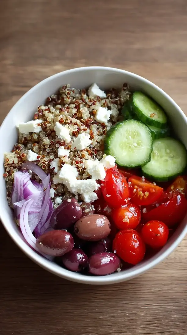 mediterranean grain bowl salad