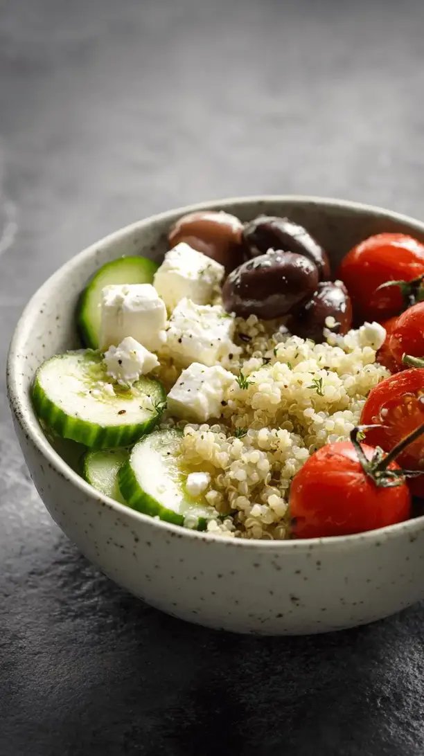 mediterranean quinoa bowl