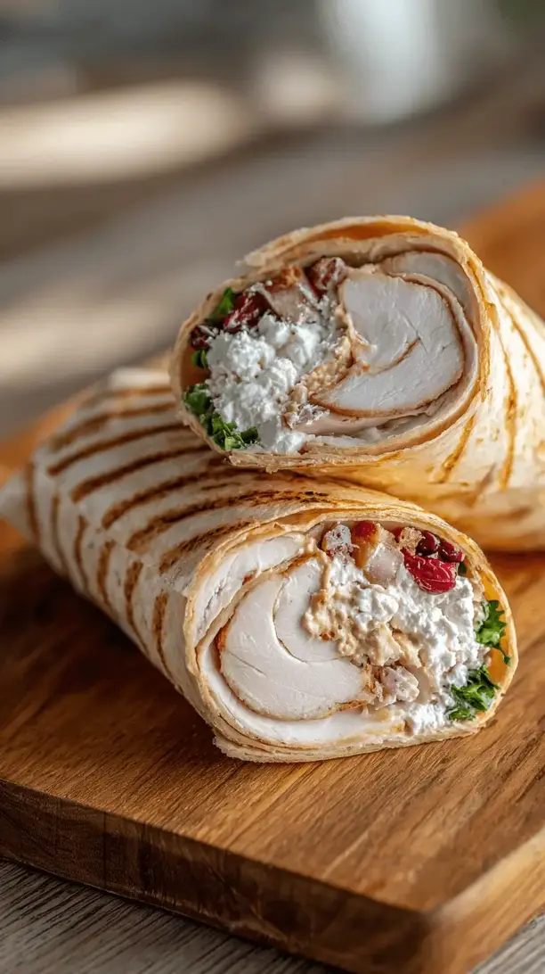 mediterranean turkey wrap