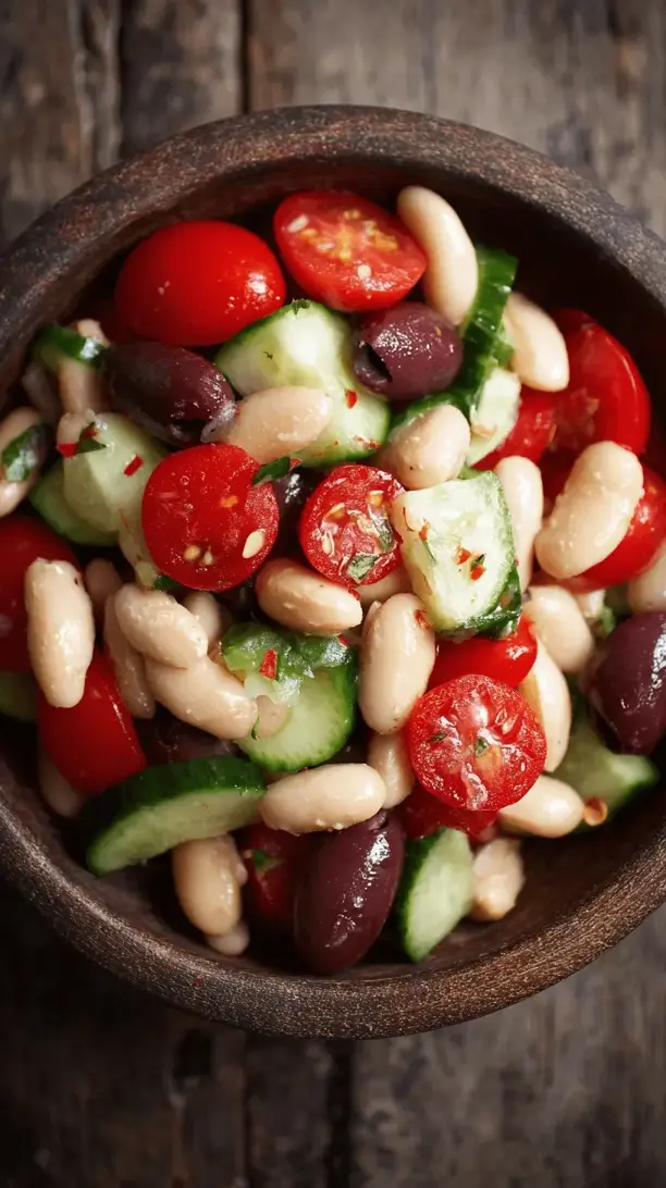 mediterranean white bean salad
