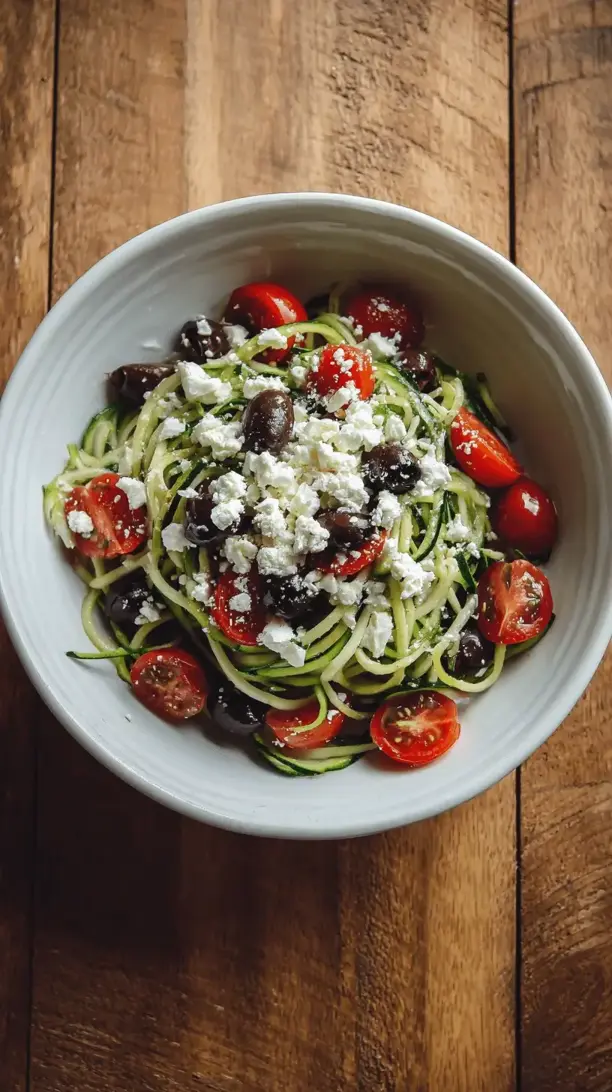 mediterranean zoodle bowl