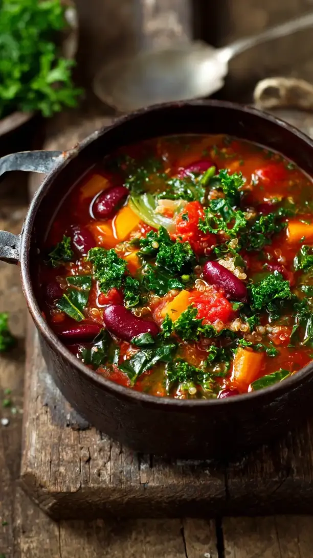 minestrone with quinoa