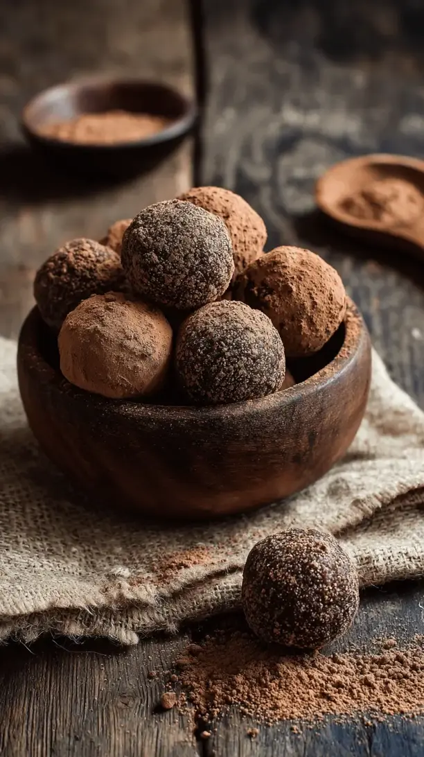 mocha protein truffles