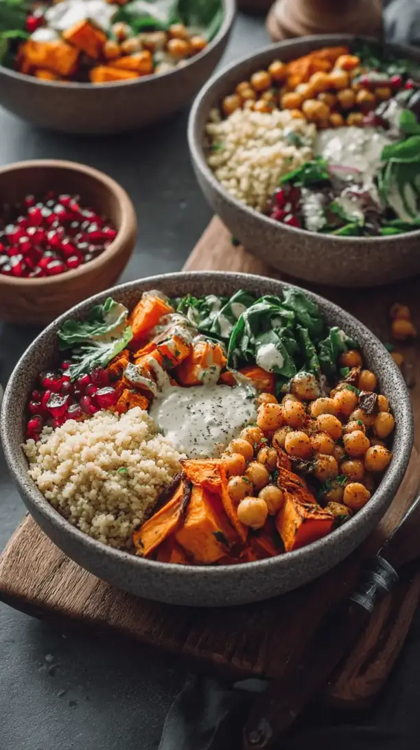 moroccan chickpea bowl
