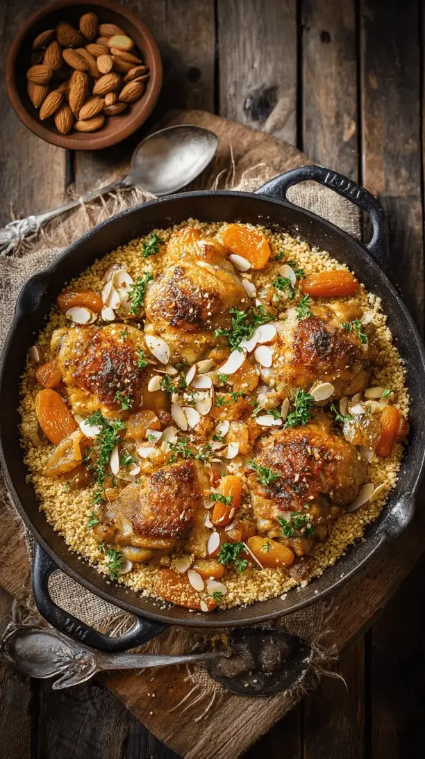 moroccan spiced chicken with couscous