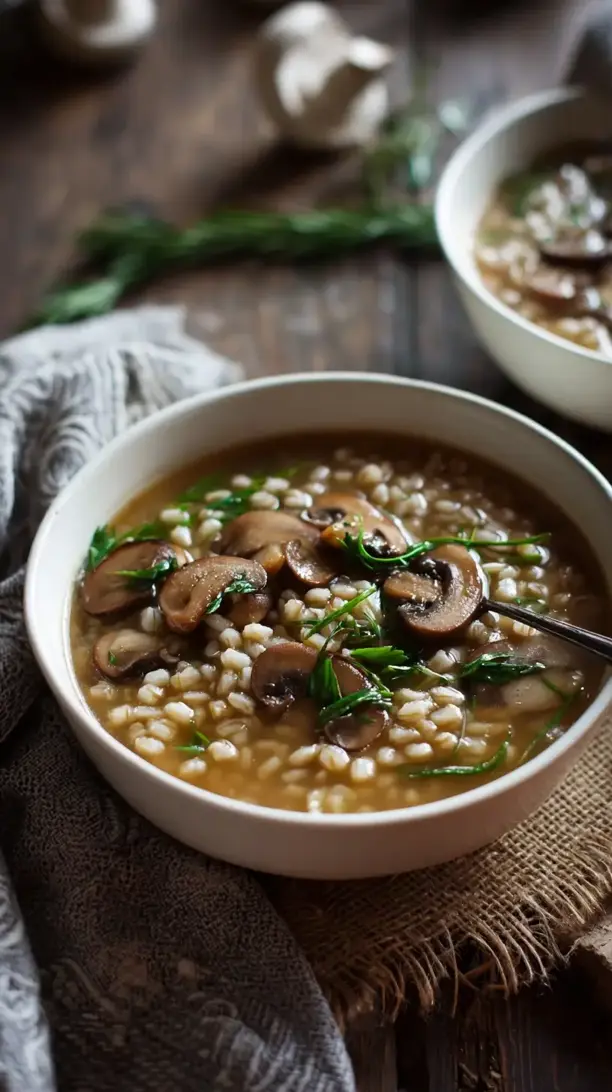 mushroom barley soup