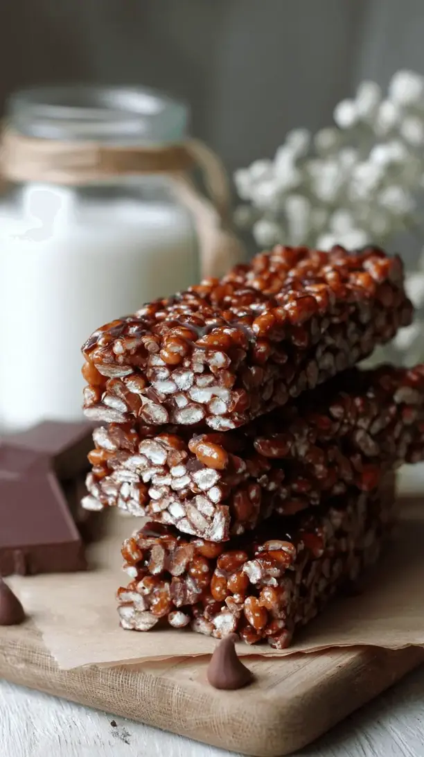 nut butter chocolate rice bar