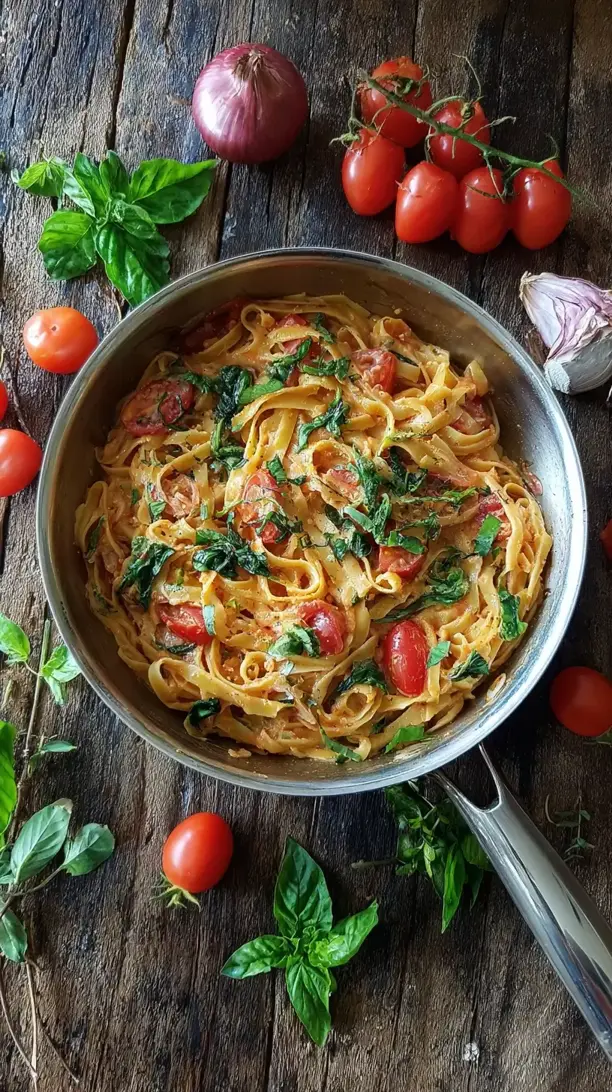 one pot tomato basil pasta
