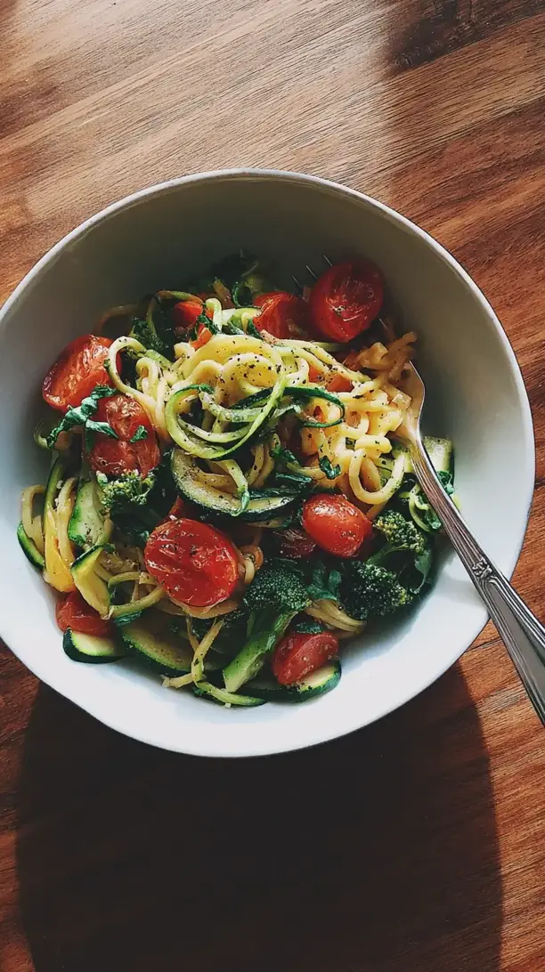 pasta primavera with zoodles
