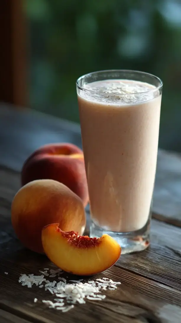peach coconut smoothie