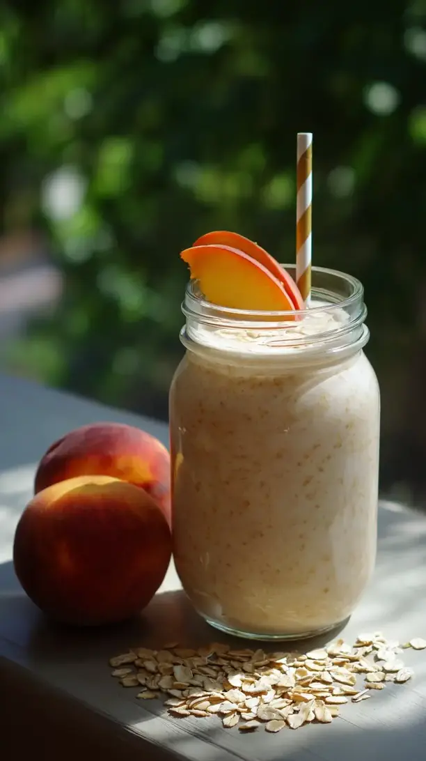 peach oatmeal smoothie
