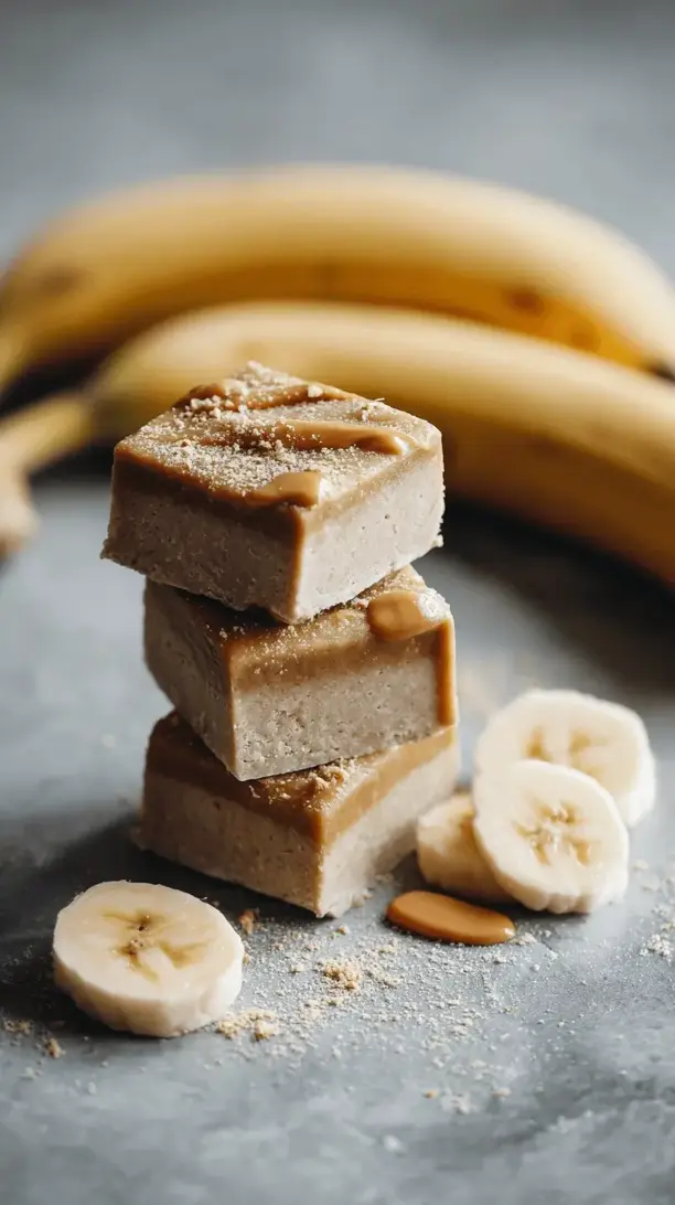 peanut butter banana smoothie squares