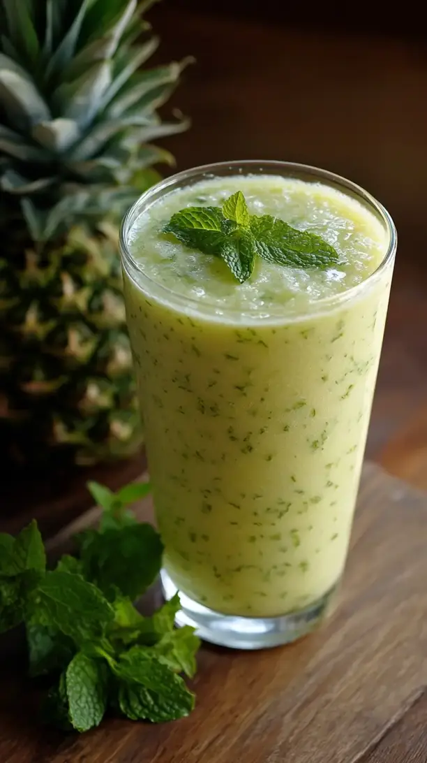 pineapple mint smoothie