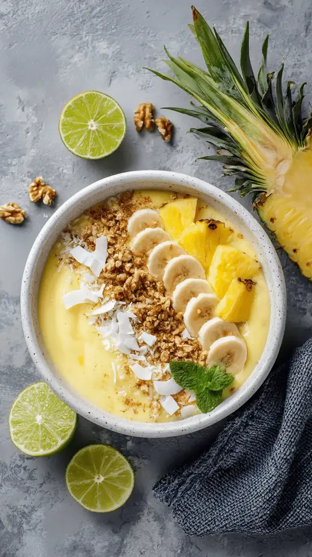 pineapple whip smoothie bowl