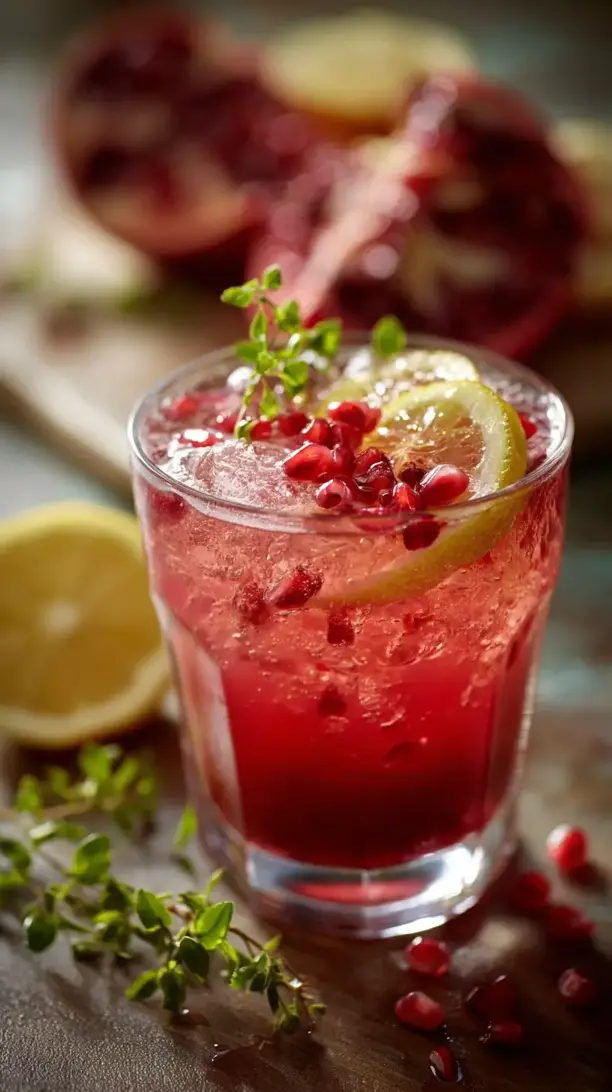 pomegranate green tea refresher